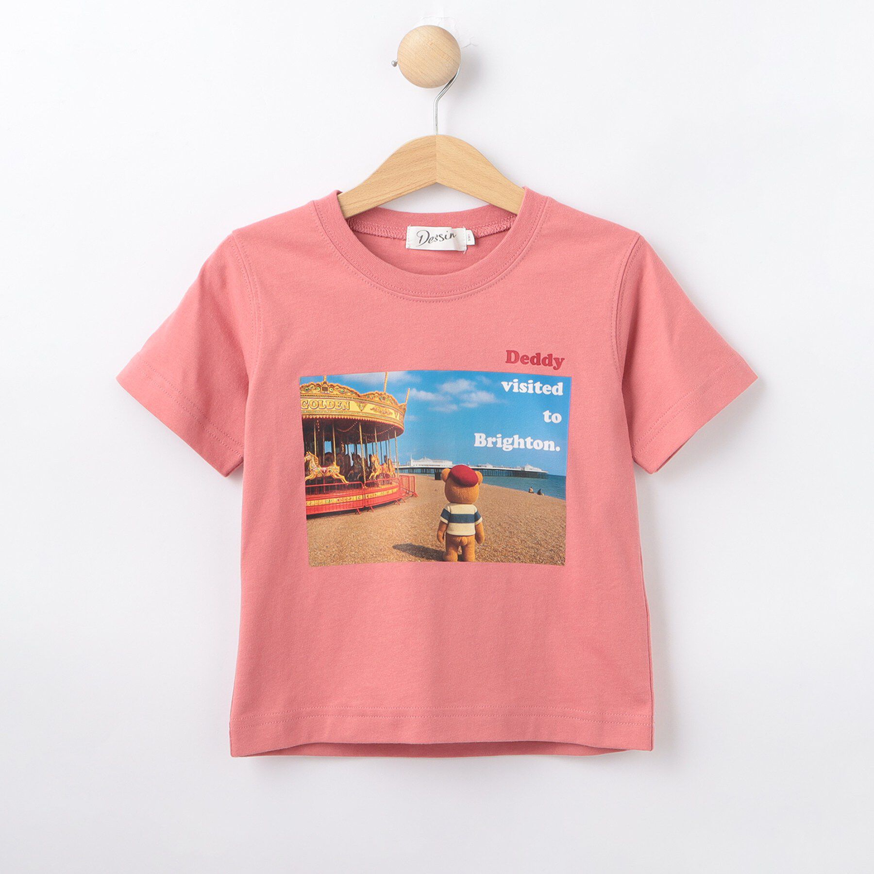 Dessin「【洗える】オーガニックコットン フォトTシャツ」|Tシャツ・カットソー|ピンク(072)