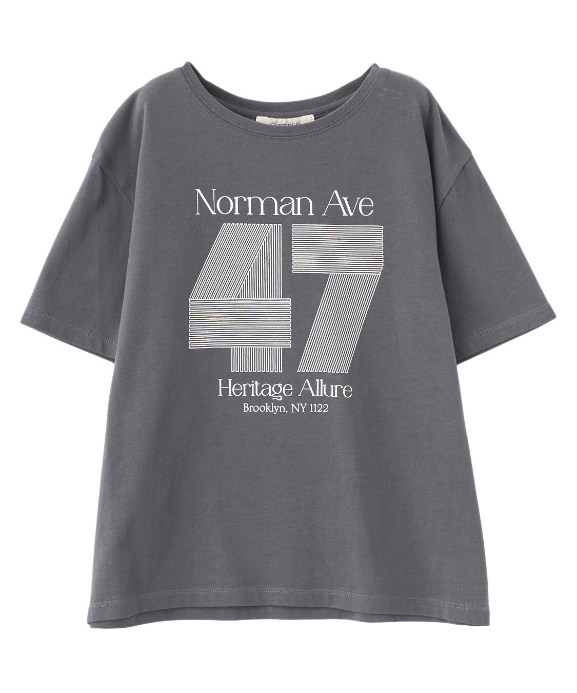 COCO DEAL「ナンバリングTシャツ」|Tシャツ・カットソー|チャコール