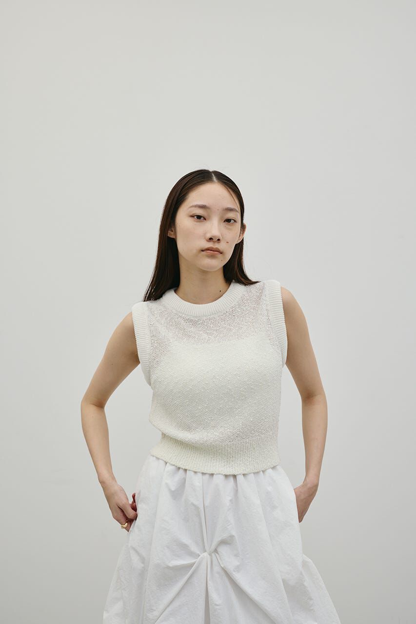 STYLEMIXER「メランジクッションリブニット」|タンクトップ|