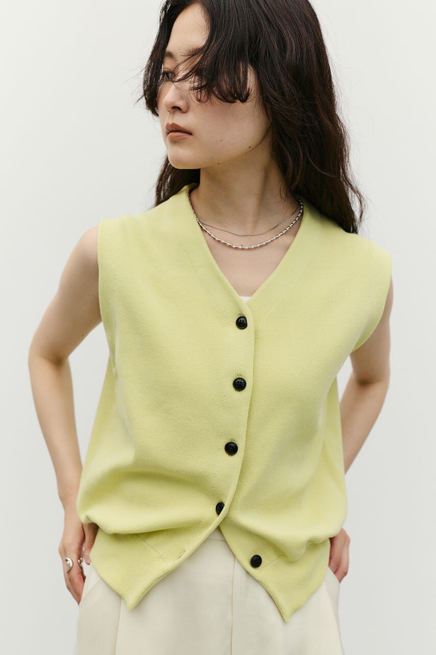 STYLEMIXER「ルーズニットベスト」|タンクトップ|LIME