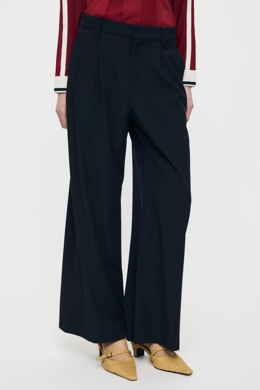MOUSSY「TUCK WIDE トラウザーズ」|その他|NVY