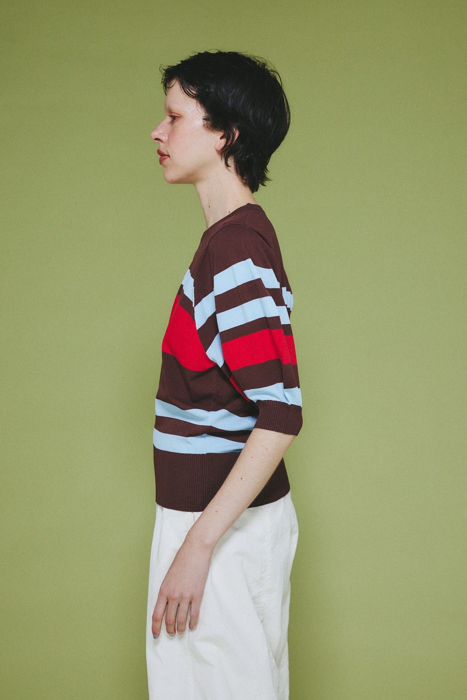 HeRIN.CYE「Border knit tops」|ニット・セーター|