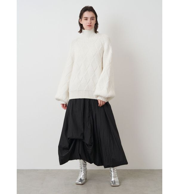 ELENDEEK「LOW GAUGE DIAMOND HIGH NECK KT」|ニット・セーター|
