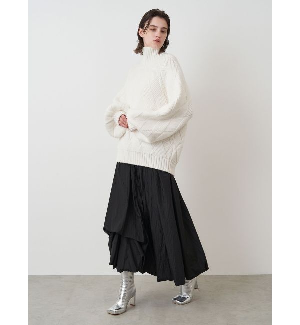 ELENDEEK「LOW GAUGE DIAMOND HIGH NECK KT」|ニット・セーター|