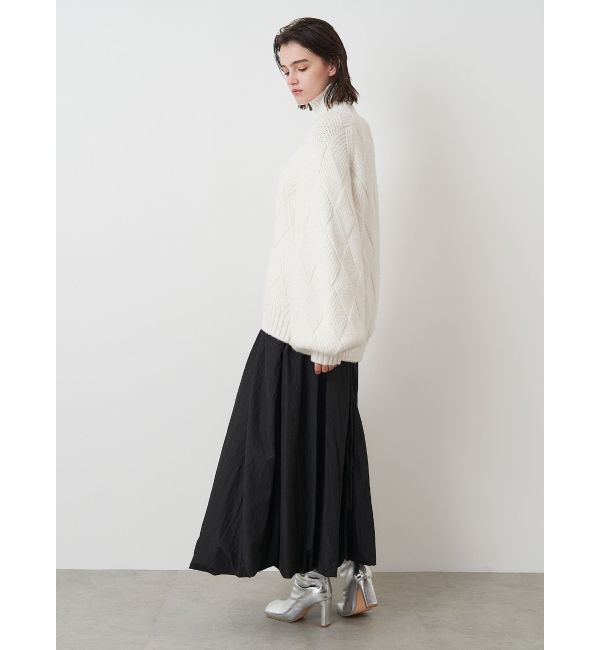 ELENDEEK「LOW GAUGE DIAMOND HIGH NECK KT」|ニット・セーター|