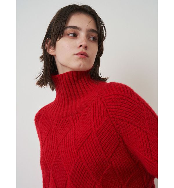 ELENDEEK「LOW GAUGE DIAMOND HIGH NECK KT」|ニット・セーター|