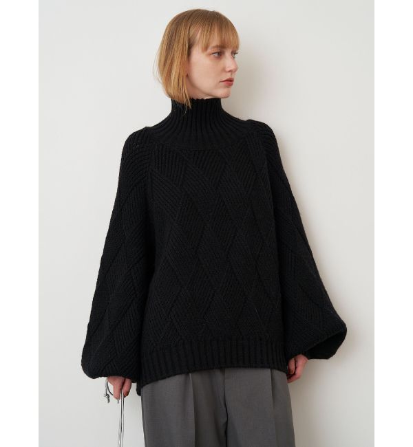 ELENDEEK「LOW GAUGE DIAMOND HIGH NECK KT」|ニット・セーター|