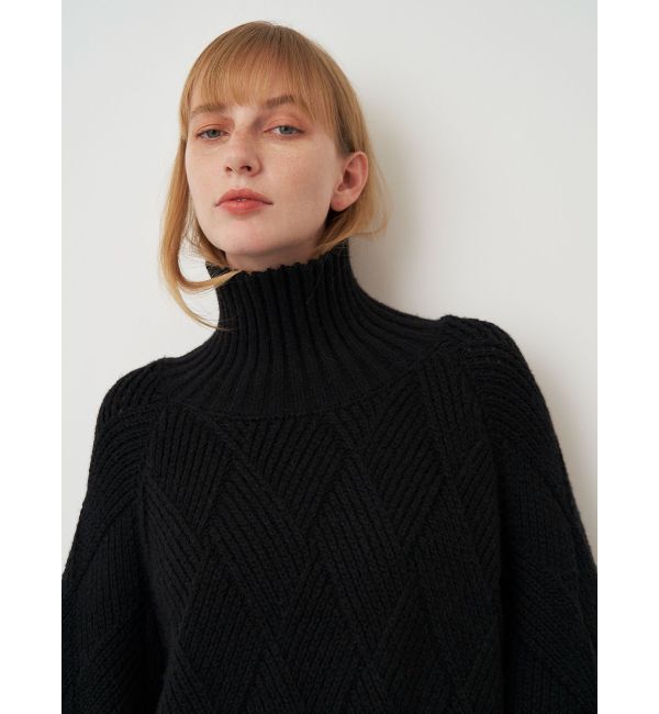 ELENDEEK「LOW GAUGE DIAMOND HIGH NECK KT」|ニット・セーター|
