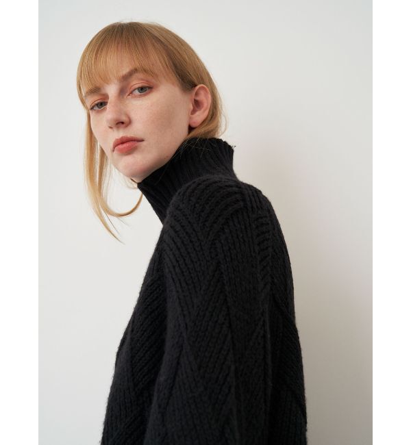 ELENDEEK「LOW GAUGE DIAMOND HIGH NECK KT」|ニット・セーター|