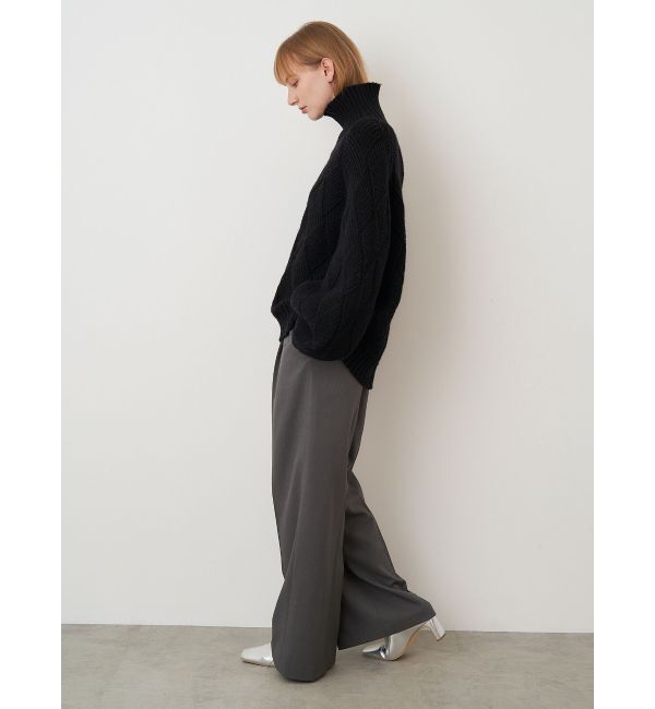 ELENDEEK「LOW GAUGE DIAMOND HIGH NECK KT」|ニット・セーター|