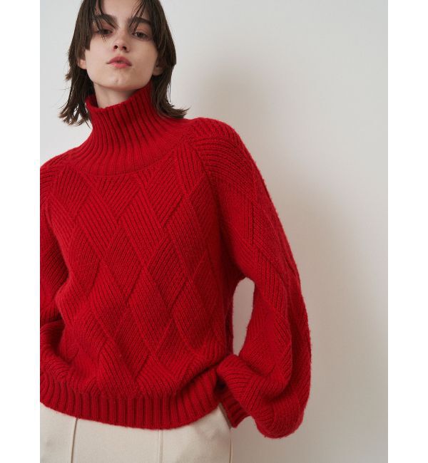 ELENDEEK「LOW GAUGE DIAMOND HIGH NECK KT」|ニット・セーター|