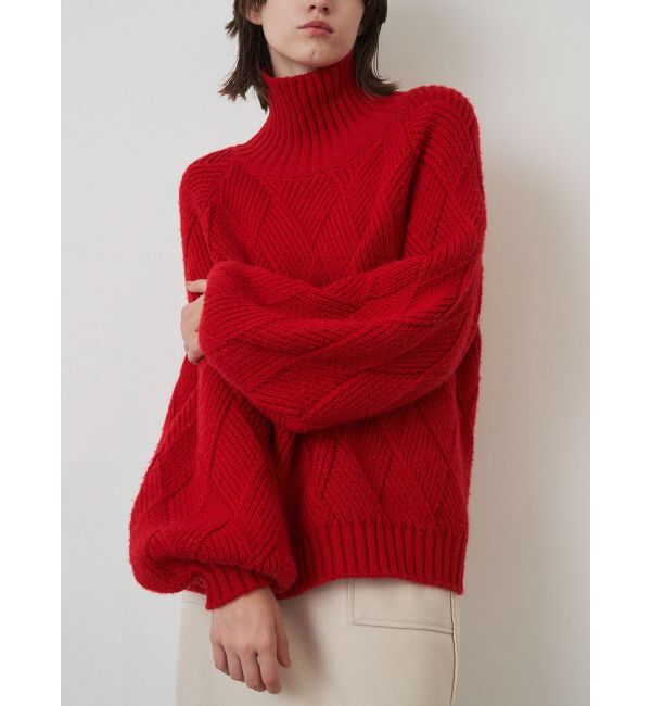 ELENDEEK「LOW GAUGE DIAMOND HIGH NECK KT」|ニット・セーター|