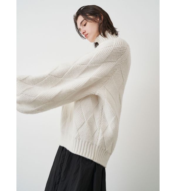 ELENDEEK「LOW GAUGE DIAMOND HIGH NECK KT」|ニット・セーター|