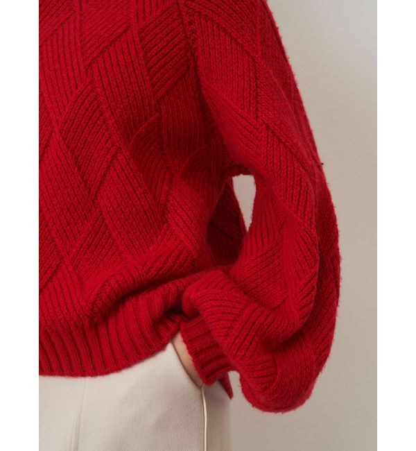 ELENDEEK「LOW GAUGE DIAMOND HIGH NECK KT」|ニット・セーター|