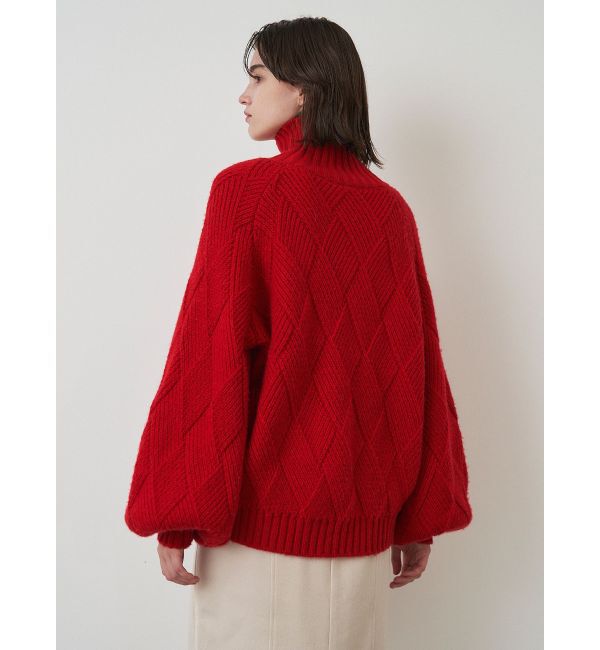 ELENDEEK「LOW GAUGE DIAMOND HIGH NECK KT」|ニット・セーター|