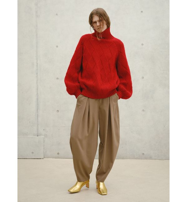 ELENDEEK「LOW GAUGE DIAMOND HIGH NECK KT」|ニット・セーター|
