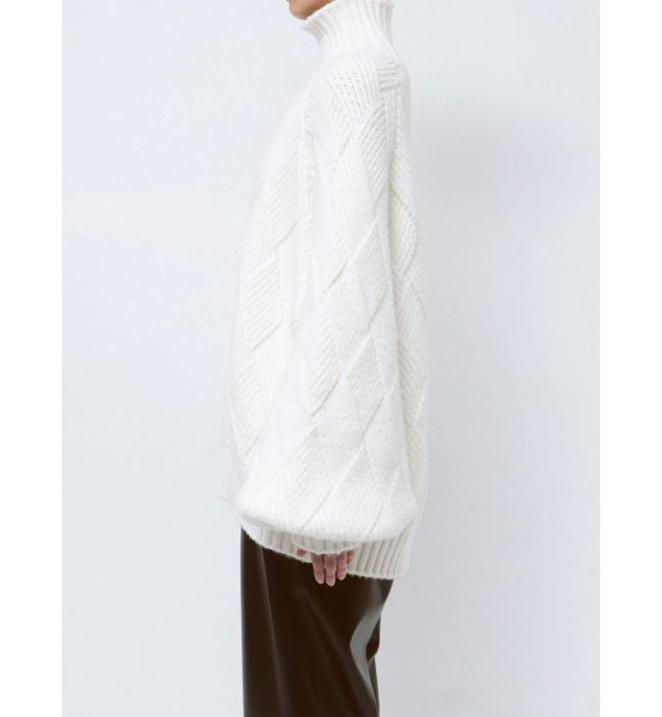 ELENDEEK「LOW GAUGE DIAMOND HIGH NECK KT」|ニット・セーター|