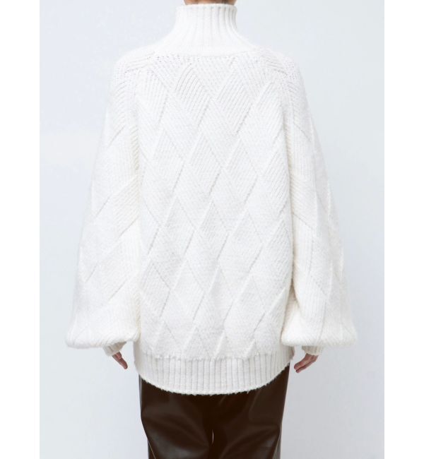ELENDEEK「LOW GAUGE DIAMOND HIGH NECK KT」|ニット・セーター|