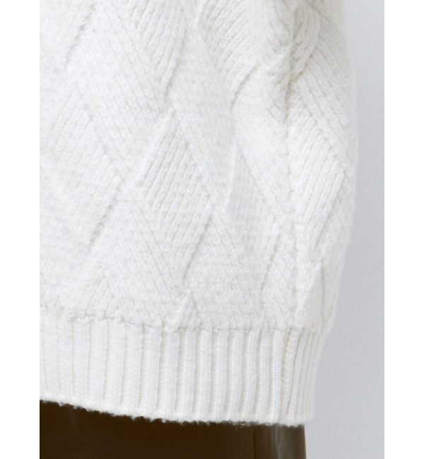 ELENDEEK「LOW GAUGE DIAMOND HIGH NECK KT」|ニット・セーター|