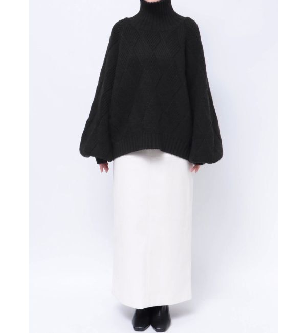 ELENDEEK「LOW GAUGE DIAMOND HIGH NECK KT」|ニット・セーター|