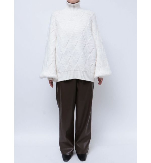 ELENDEEK「LOW GAUGE DIAMOND HIGH NECK KT」|ニット・セーター|