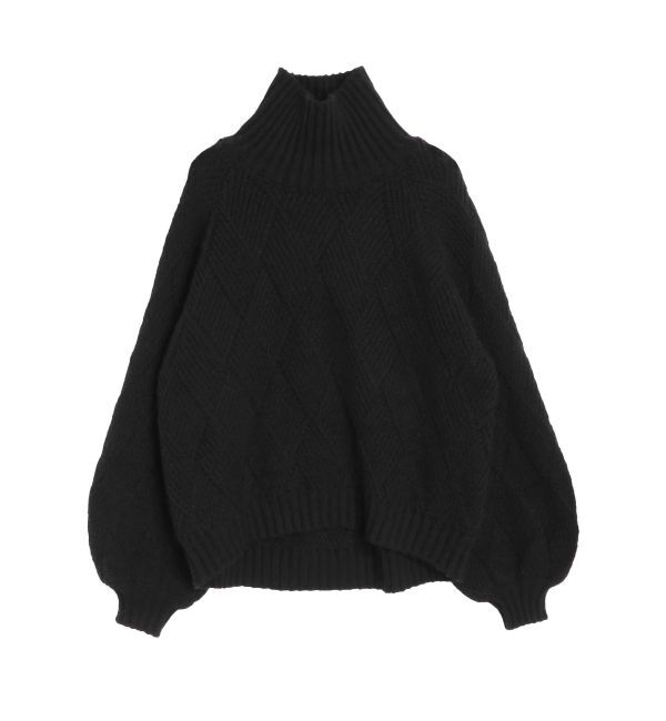 ELENDEEK「LOW GAUGE DIAMOND HIGH NECK KT」|ニット・セーター|