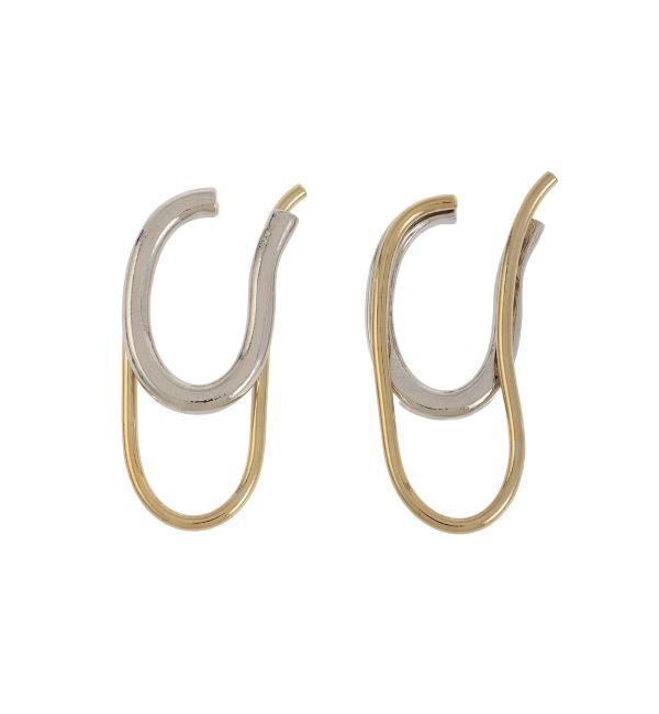 ELENDEEK「DOUBLE HOOP EAR CUFF」|イヤーカフ|