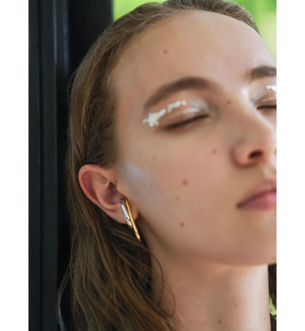 ELENDEEK「DOUBLE HOOP EAR CUFF」|イヤーカフ|