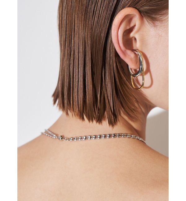 ELENDEEK「DOUBLE HOOP EAR CUFF」|イヤーカフ|