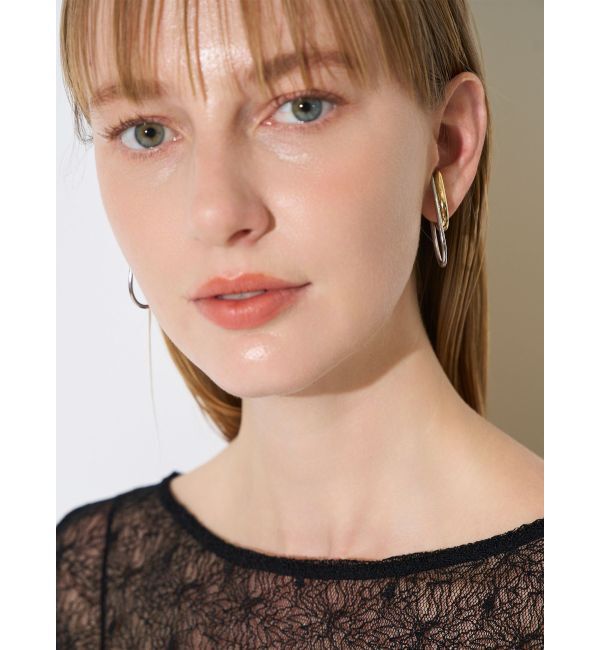 ELENDEEK「DOUBLE HOOP EAR CUFF」|イヤーカフ|