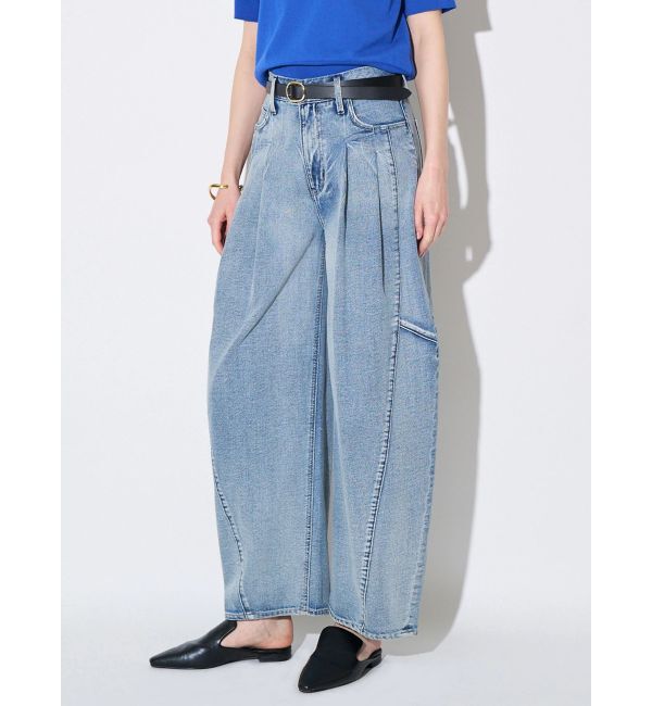 ELENDEEK「PANEL TUK DENIM WIDE PT」|デニム|