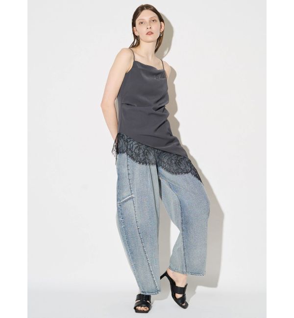 ELENDEEK「PANEL TUK DENIM WIDE PT」|デニム|