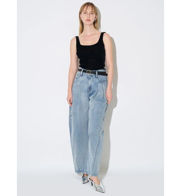 ELENDEEK「PANEL TUK DENIM WIDE PT」|デニム|