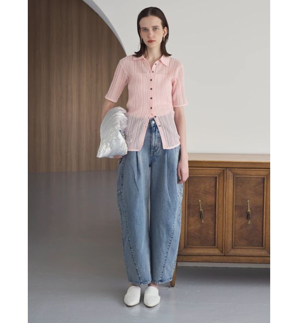 ELENDEEK「PANEL TUK DENIM WIDE PT」|デニム|