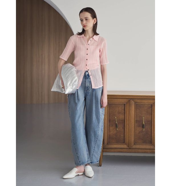 ELENDEEK「PANEL TUK DENIM WIDE PT」|デニム|