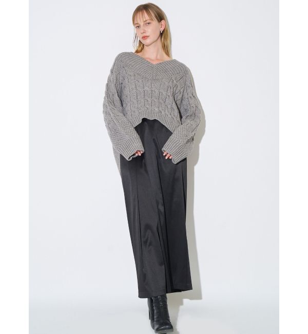 ELENDEEK「CROSS TUCK PENCIL SK」|スカート|