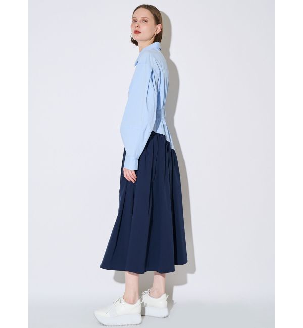 ELENDEEK「WAVE LINE TUCK OP」|ワンピース|