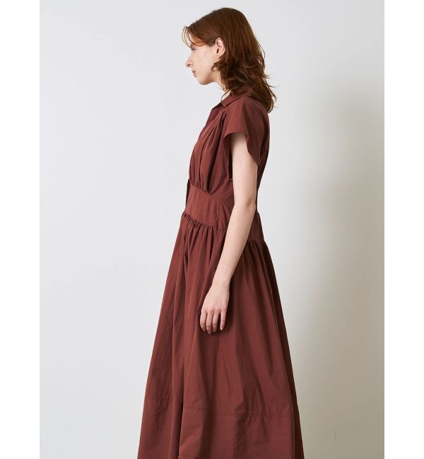 ELENDEEK「ROUND SLEEVE GATHER OP」|ワンピース|