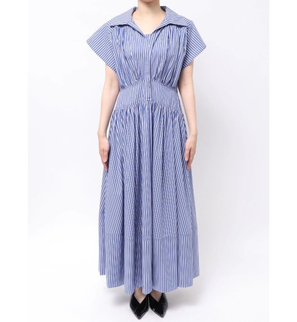 ELENDEEK「ROUND SLEEVE GATHER OP」|ワンピース|