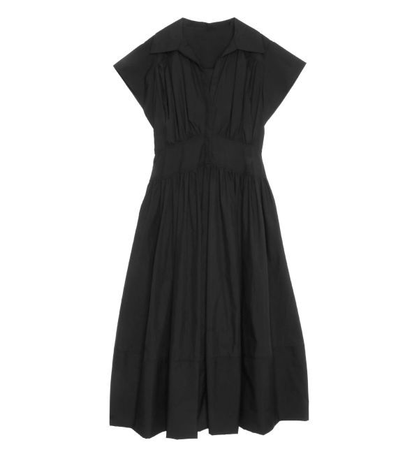 ELENDEEK「ROUND SLEEVE GATHER OP」|ワンピース|