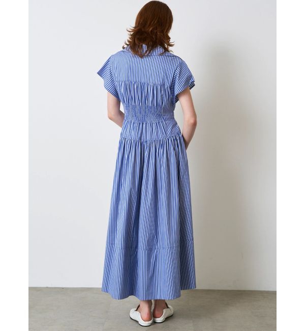 ELENDEEK「ROUND SLEEVE GATHER OP」|ワンピース|