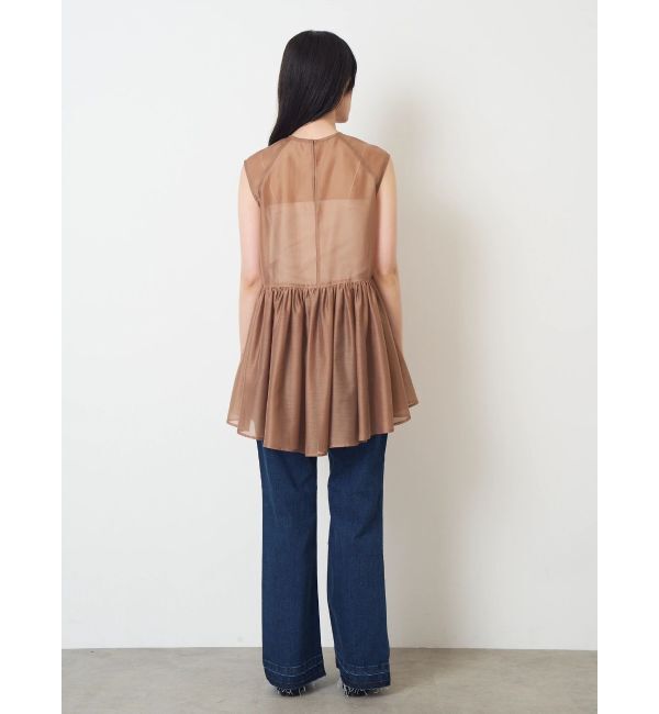 ELENDEEK「SEMI FLARE ROUGH DENIM WIDE PT」|デニム|