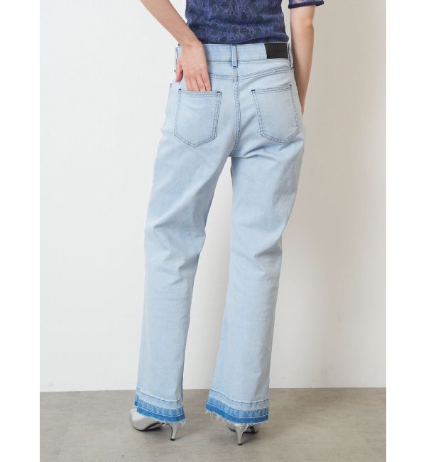 ELENDEEK「SEMI FLARE ROUGH DENIM WIDE PT」|デニム|