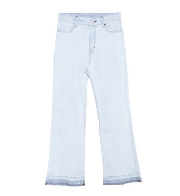 ELENDEEK「SEMI FLARE ROUGH DENIM WIDE PT」|デニム|