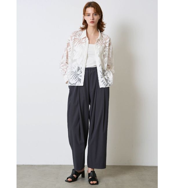 ELENDEEK「LEAVES PATTERN LACE SH」|シャツ・ブラウス|