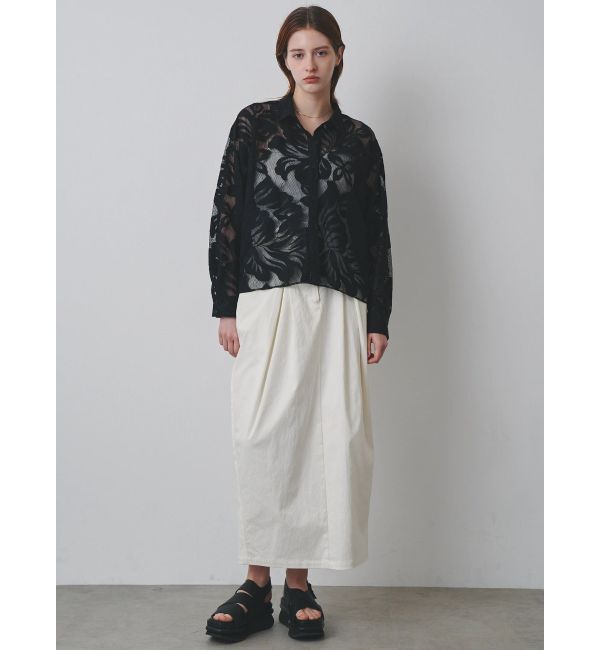 ELENDEEK「LEAVES PATTERN LACE SH」|シャツ・ブラウス|