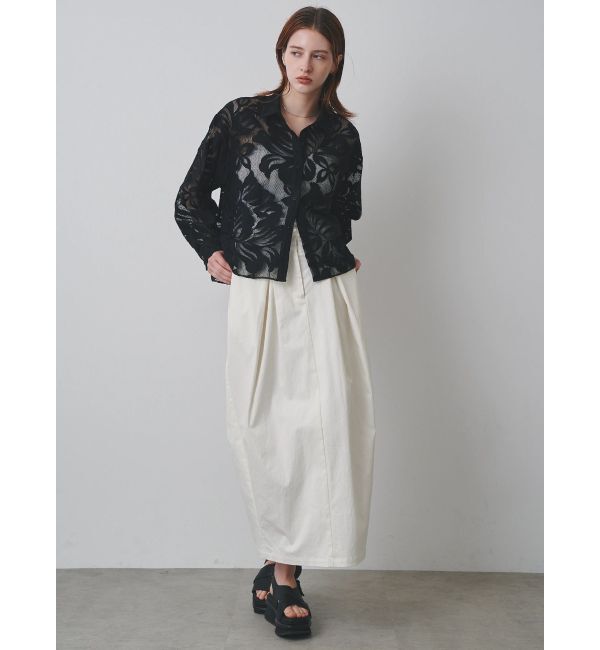 ELENDEEK「LEAVES PATTERN LACE SH」|シャツ・ブラウス|