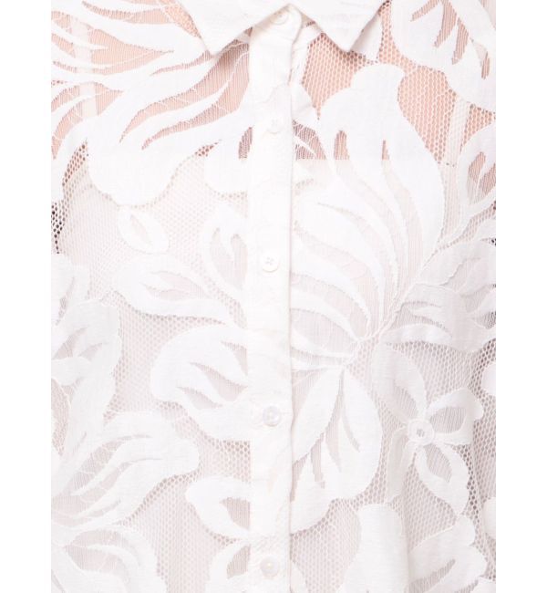 ELENDEEK「LEAVES PATTERN LACE SH」|シャツ・ブラウス|