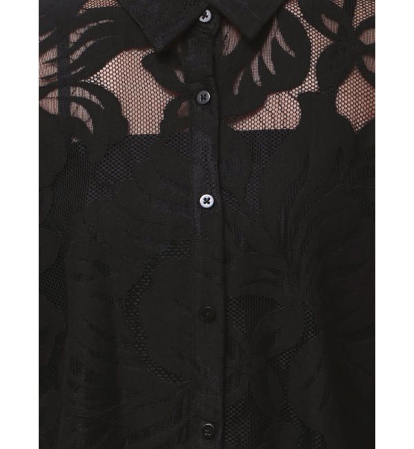ELENDEEK「LEAVES PATTERN LACE SH」|シャツ・ブラウス|