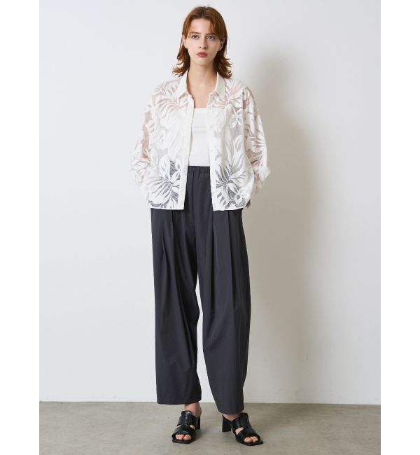 ELENDEEK「LEAVES PATTERN LACE SH」|シャツ・ブラウス|